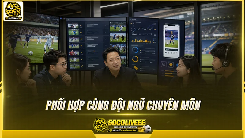 CEO Nguyễn Tấn Nam phối hợp cùng đội ngũ nhân sự Sutbongtv