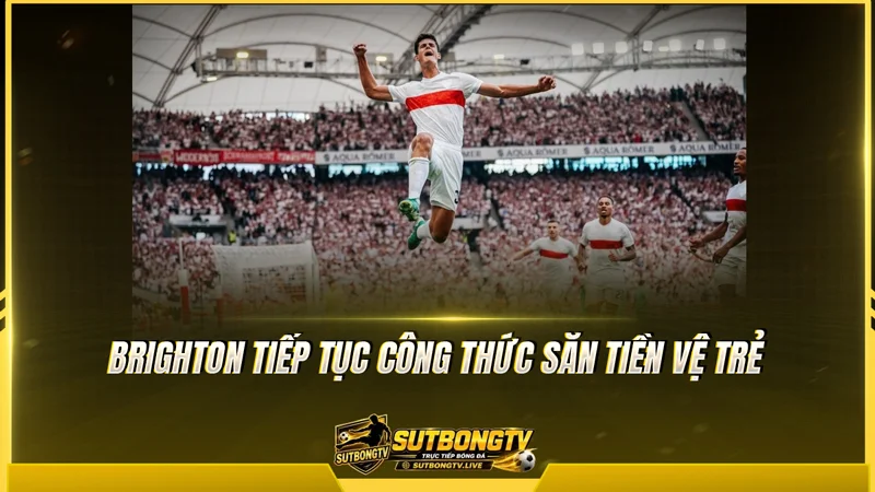 Brighton tiếp tục công thức săn tiền vệ trẻ